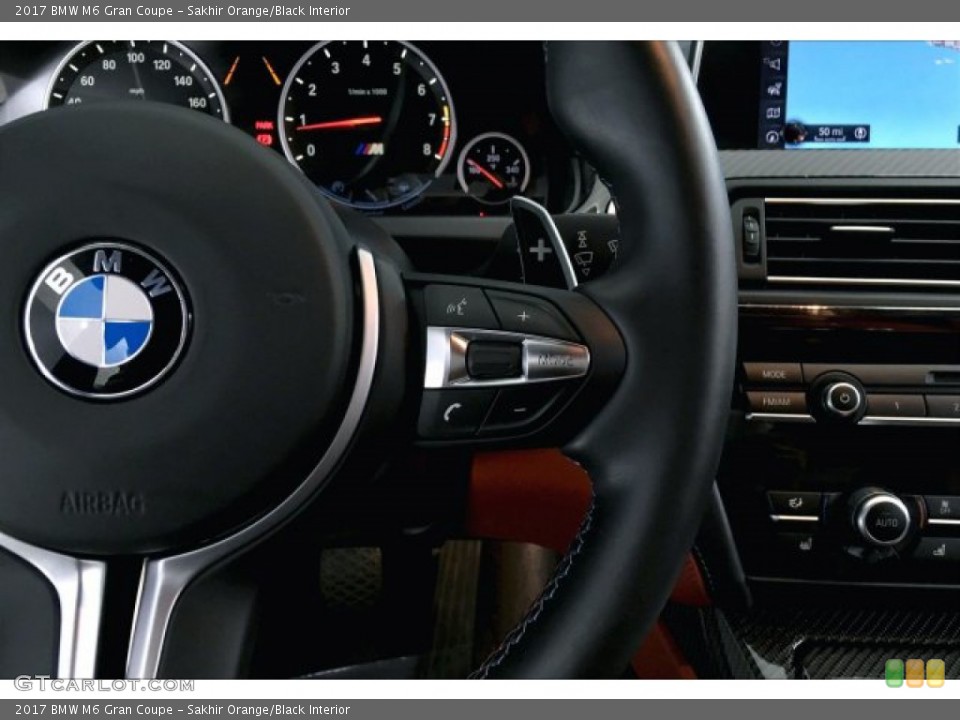 Sakhir Orange/Black Interior Steering Wheel for the 2017 BMW M6 Gran Coupe #134151370