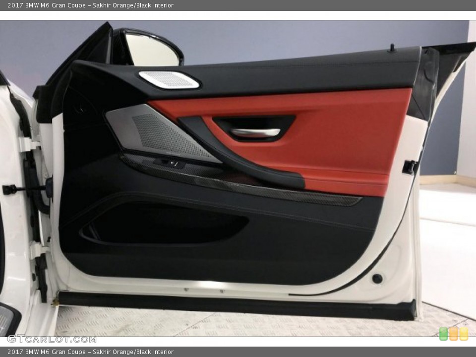 Sakhir Orange/Black Interior Door Panel for the 2017 BMW M6 Gran Coupe #134151566