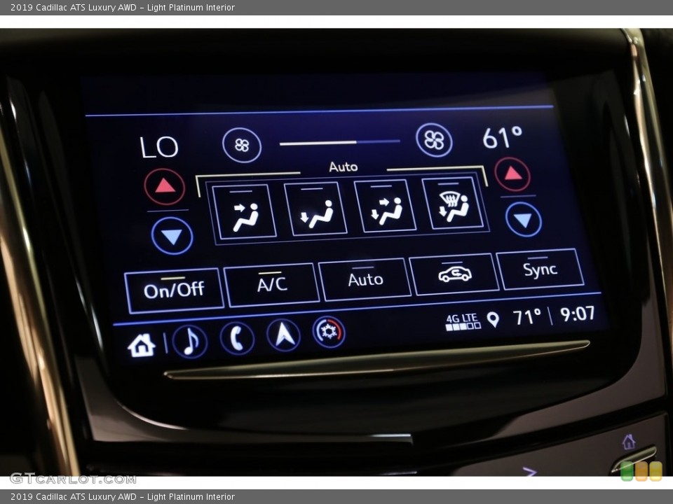 Light Platinum Interior Controls for the 2019 Cadillac ATS Luxury AWD #134152813