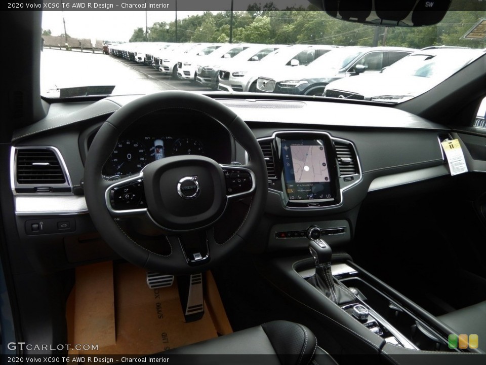 Charcoal Interior Dashboard for the 2020 Volvo XC90 T6 AWD R Design #134161488
