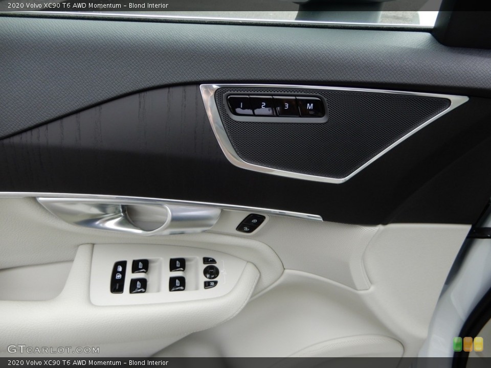 Blond Interior Controls for the 2020 Volvo XC90 T6 AWD Momentum #134162274