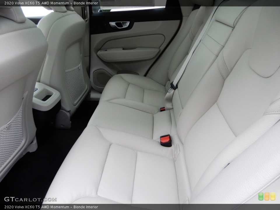 Blonde Interior Rear Seat for the 2020 Volvo XC60 T5 AWD Momentum #134163366