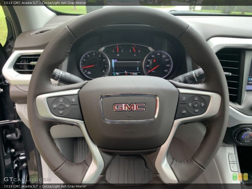 Cocoa/Light Ash Gray Interior Steering Wheel for the 2019 GMC Acadia SLT #134163558