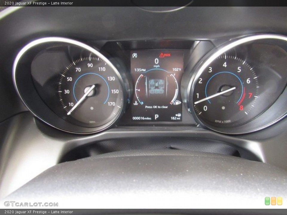 Latte Interior Gauges for the 2020 Jaguar XF Prestige #134164317