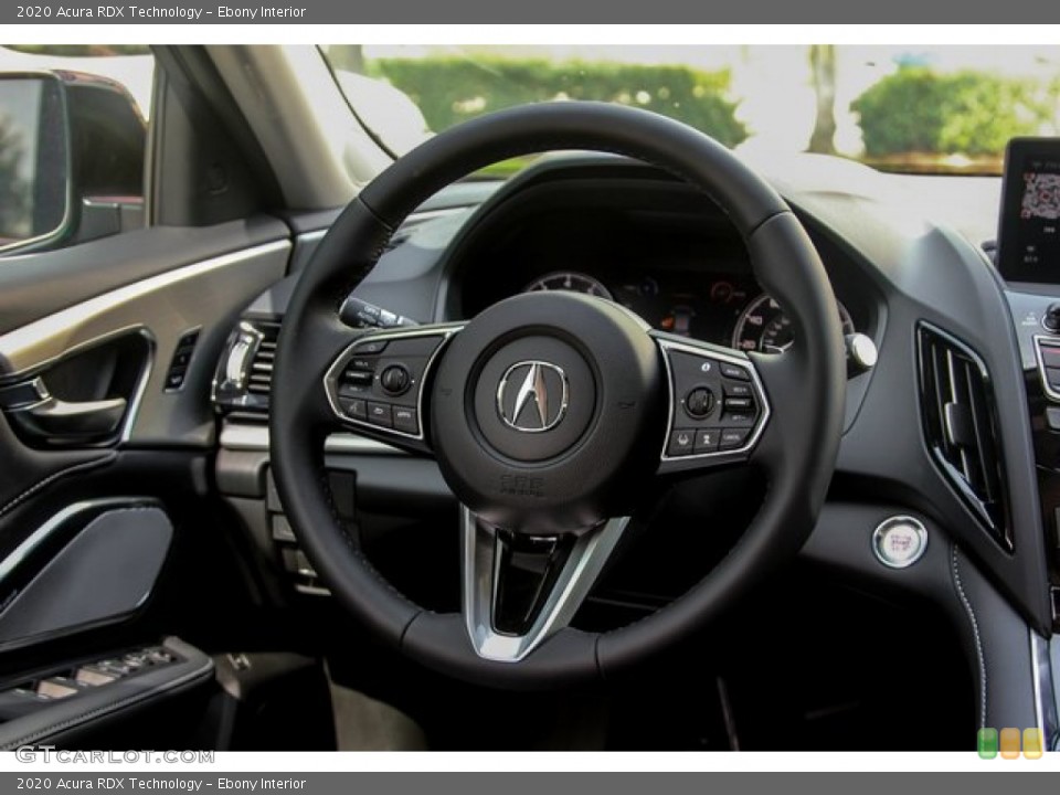 Ebony Interior Steering Wheel for the 2020 Acura RDX Technology #134189974