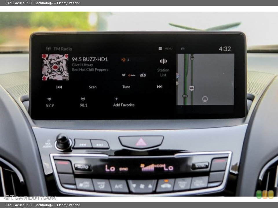 Ebony Interior Navigation for the 2020 Acura RDX Technology #134190007