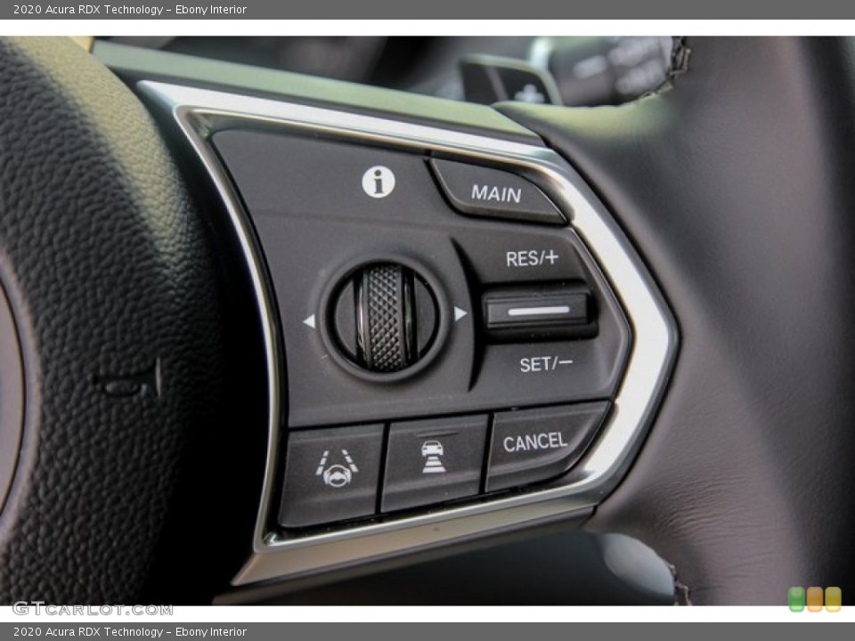 Ebony Interior Steering Wheel for the 2020 Acura RDX Technology #134190163