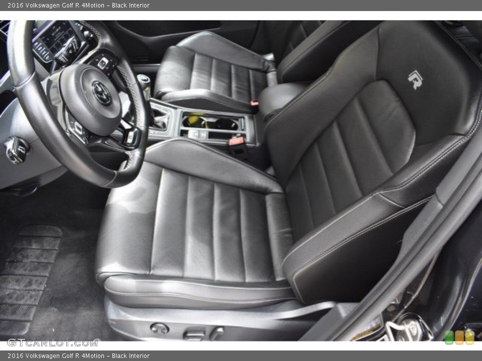 Black 2016 Volkswagen Golf R Interiors