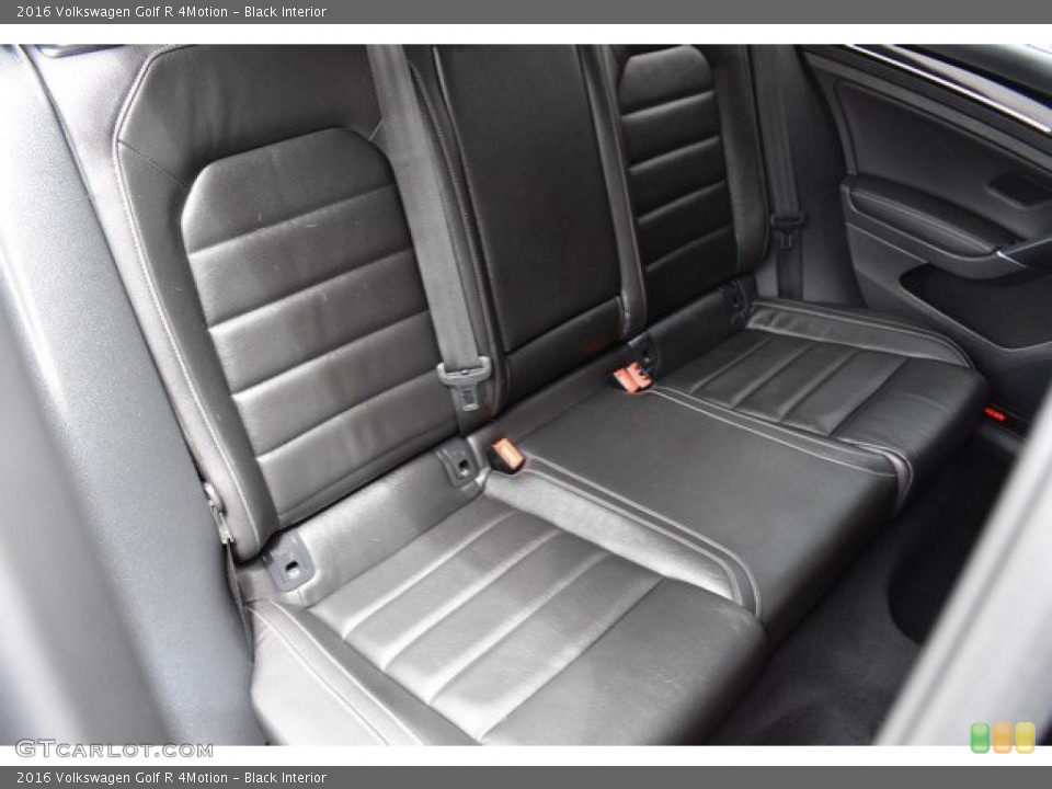 Black Interior Rear Seat for the 2016 Volkswagen Golf R 4Motion #134193610