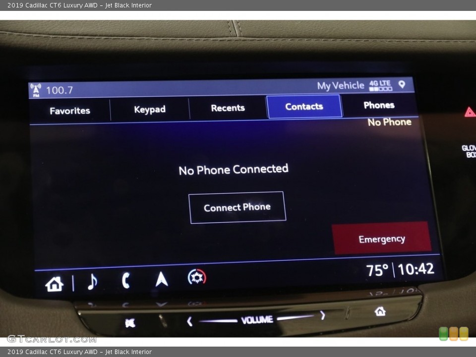 Jet Black Interior Controls for the 2019 Cadillac CT6 Luxury AWD #134196643