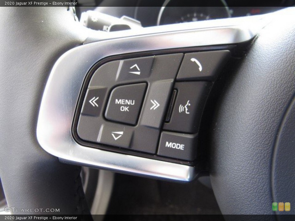 Ebony Interior Steering Wheel for the 2020 Jaguar XF Prestige #134208061