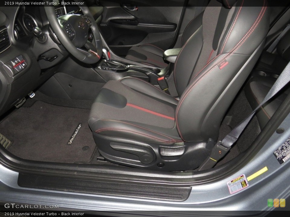 Black Interior Front Seat for the 2019 Hyundai Veloster Turbo #134208205