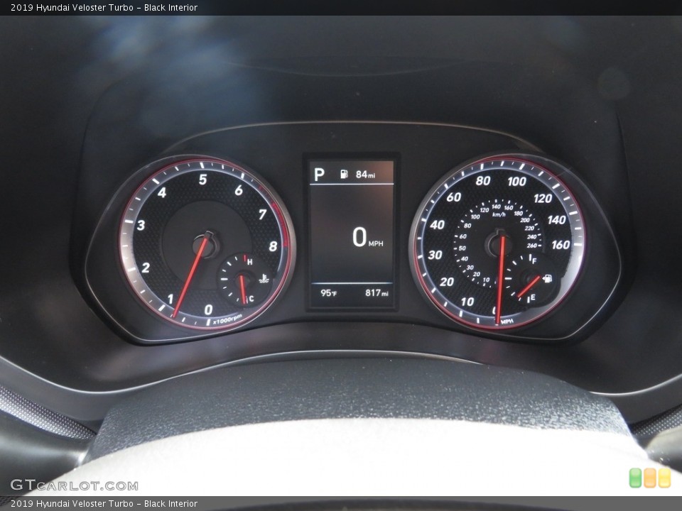 Black Interior Gauges for the 2019 Hyundai Veloster Turbo #134208250