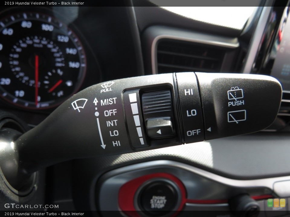 Black Interior Controls for the 2019 Hyundai Veloster Turbo #134208277