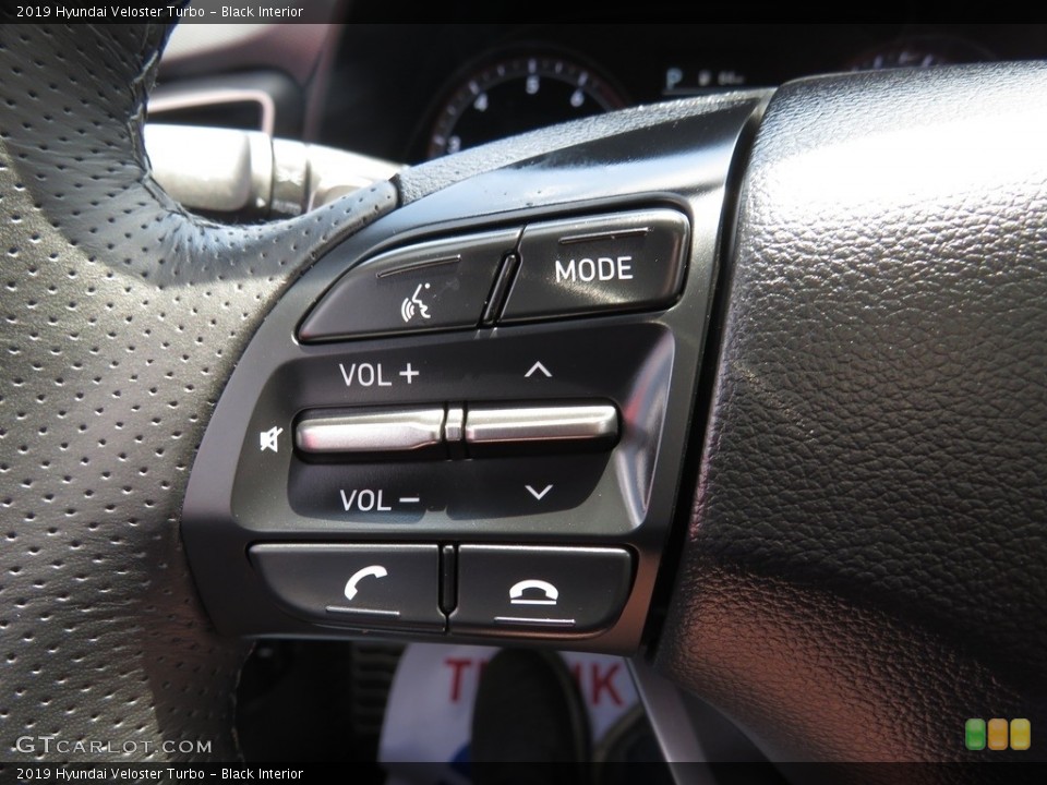 Black Interior Steering Wheel for the 2019 Hyundai Veloster Turbo #134208283
