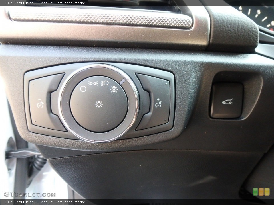 Medium Light Stone Interior Controls for the 2019 Ford Fusion S #134211372