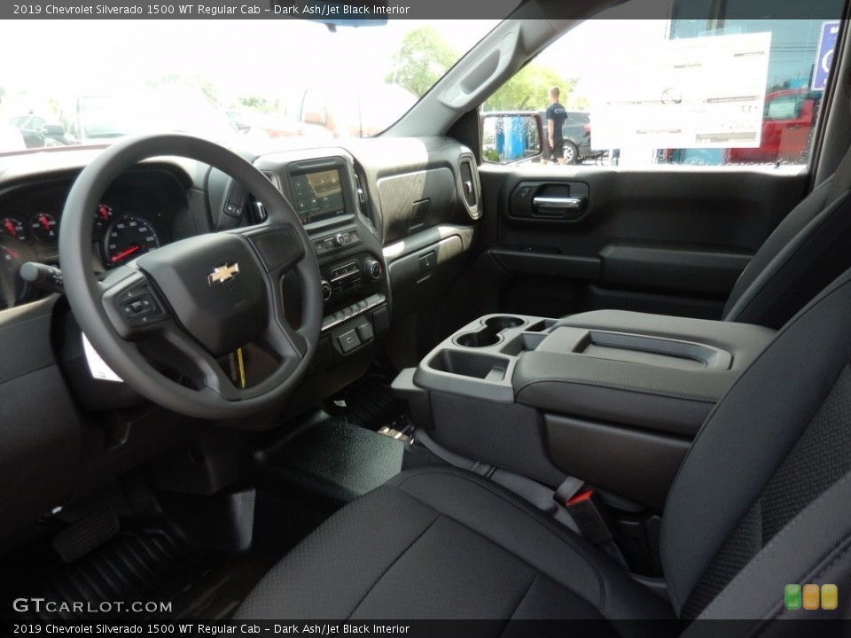 Dark Ash/Jet Black Interior Photo for the 2019 Chevrolet Silverado 1500 WT Regular Cab #134213616