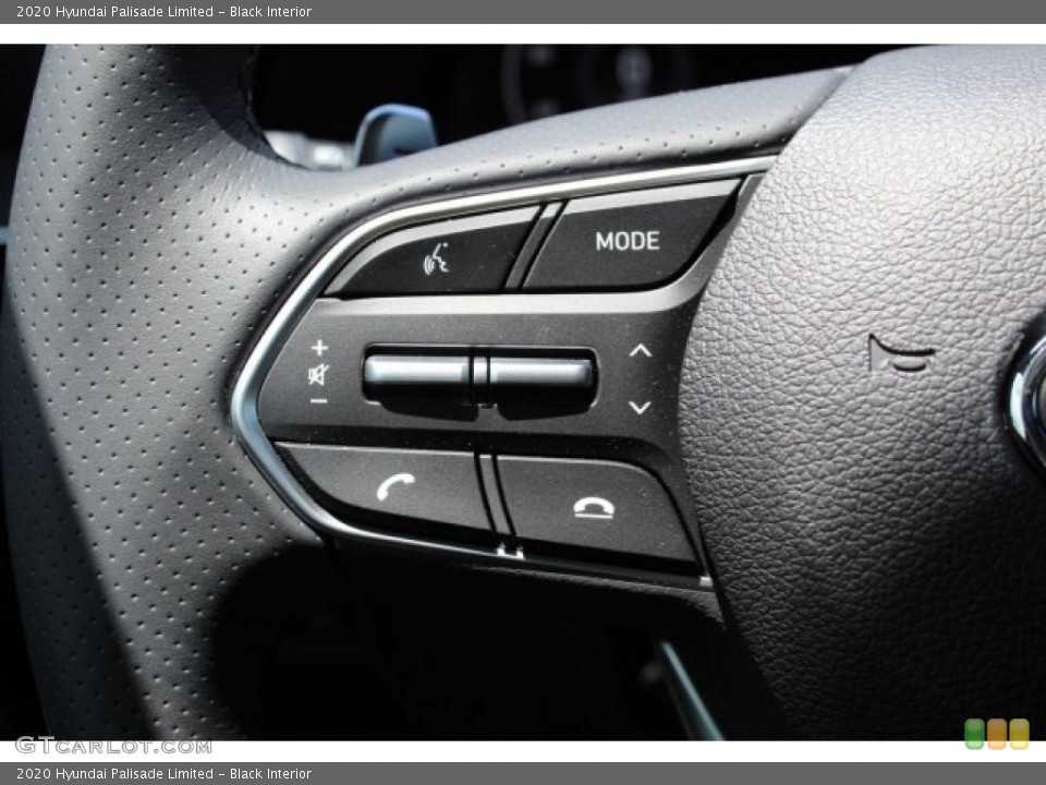 Black Interior Steering Wheel for the 2020 Hyundai Palisade Limited #134220903