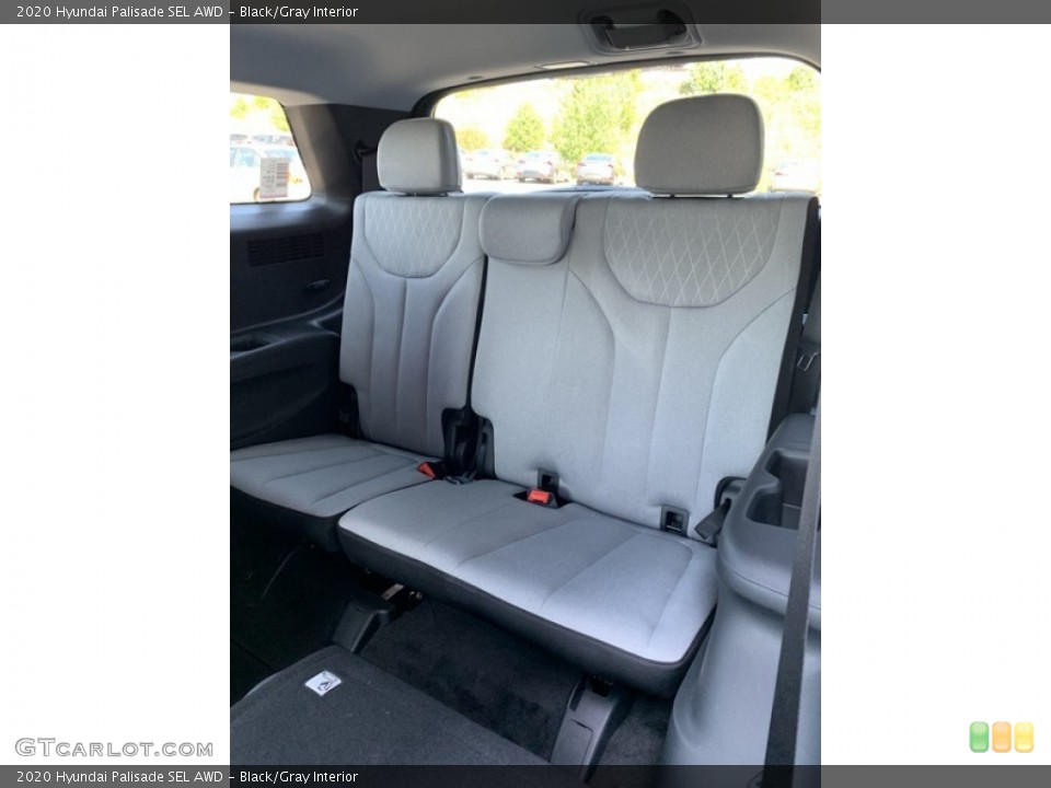 Black/Gray Interior Rear Seat for the 2020 Hyundai Palisade SEL AWD #134224209