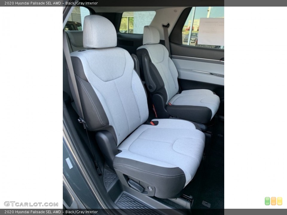 Black/Gray Interior Rear Seat for the 2020 Hyundai Palisade SEL AWD #134224308