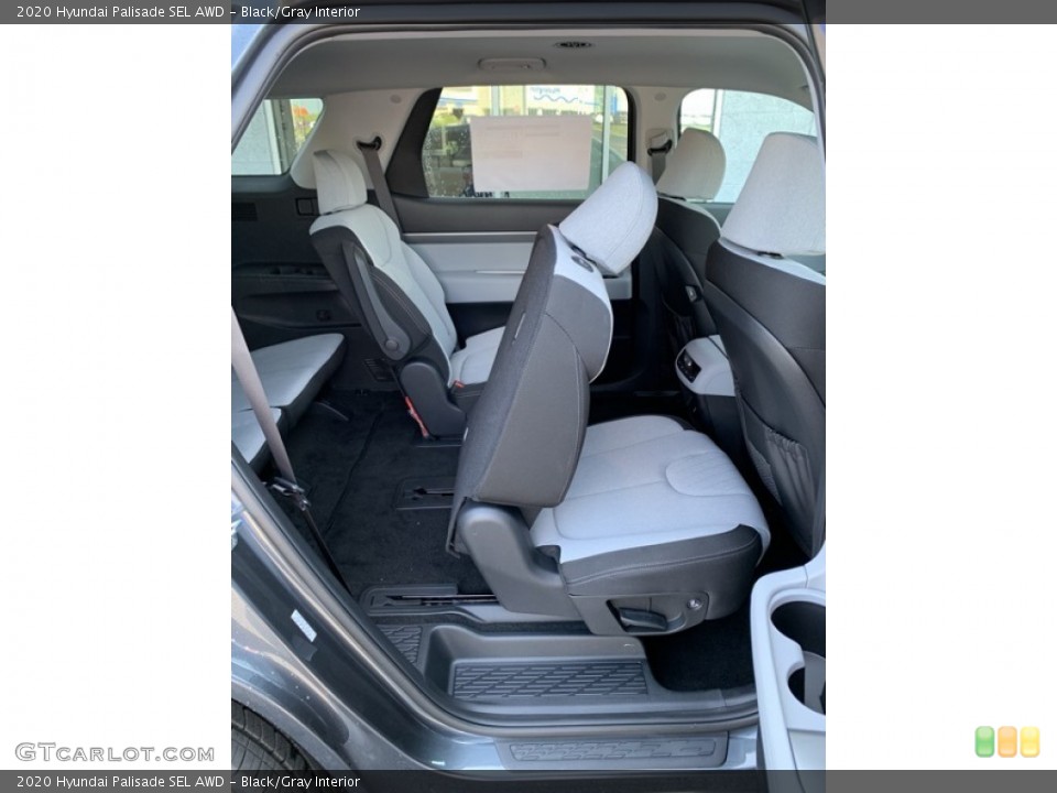 Black/Gray Interior Rear Seat for the 2020 Hyundai Palisade SEL AWD #134224326