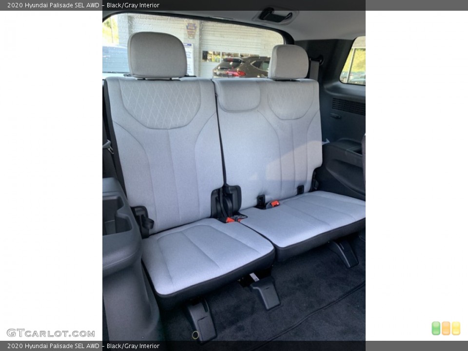Black/Gray Interior Rear Seat for the 2020 Hyundai Palisade SEL AWD #134224548