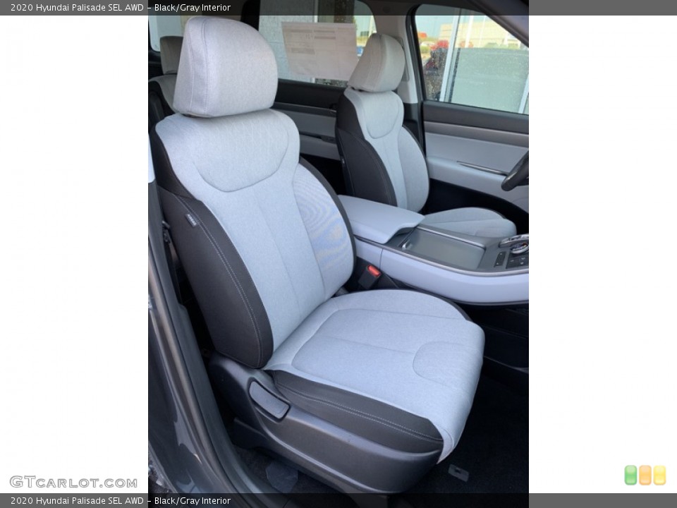 Black/Gray Interior Front Seat for the 2020 Hyundai Palisade SEL AWD #134224602