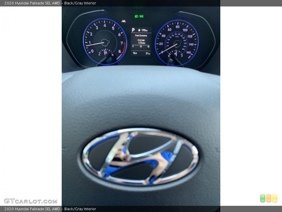 Black/Gray Interior Gauges for the 2020 Hyundai Palisade SEL AWD #134224674