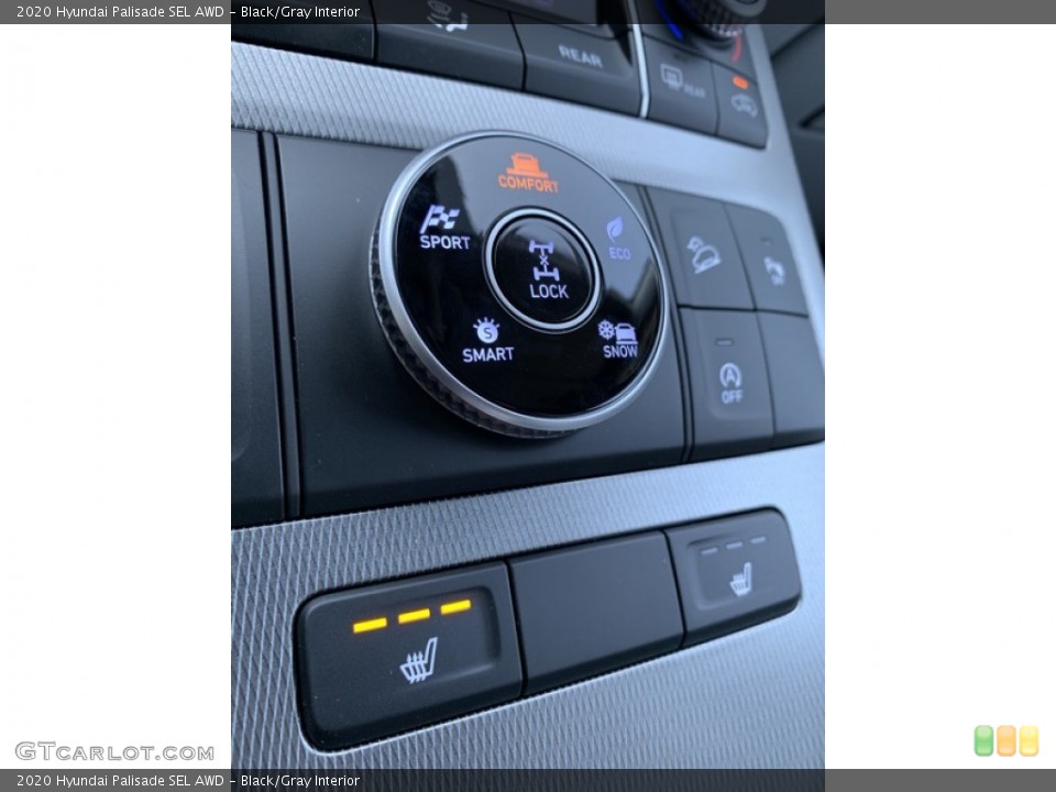 Black/Gray Interior Controls for the 2020 Hyundai Palisade SEL AWD #134224743