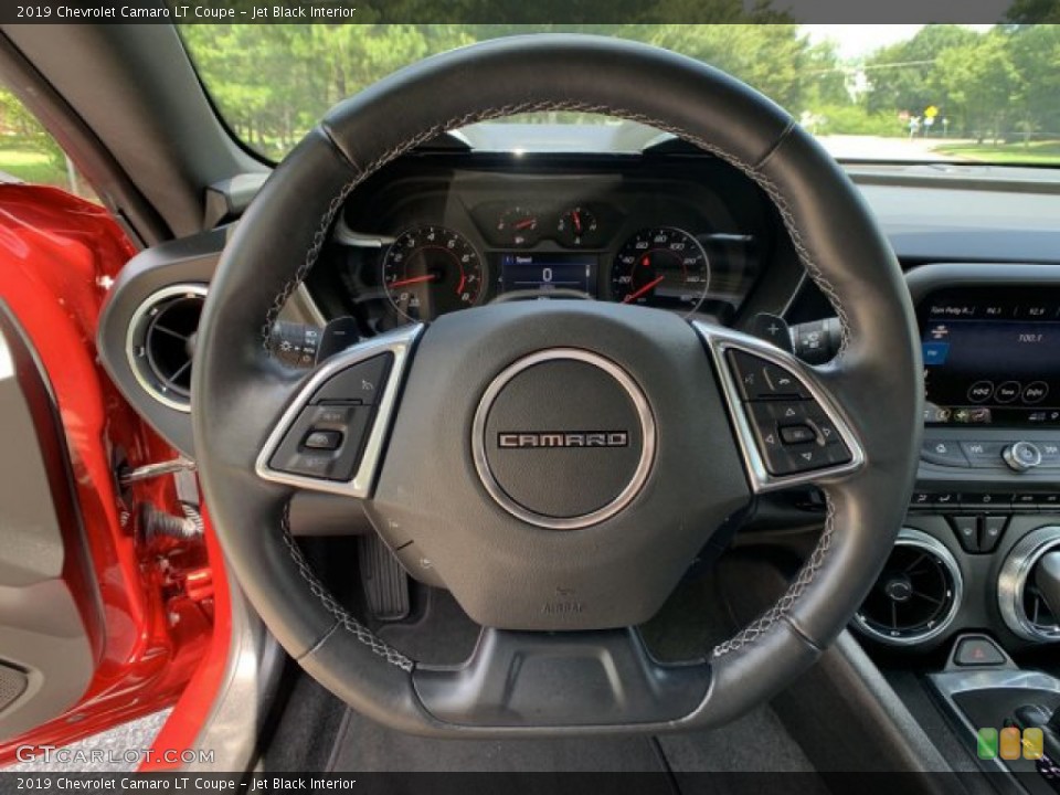 Jet Black Interior Steering Wheel for the 2019 Chevrolet Camaro LT Coupe #134228730