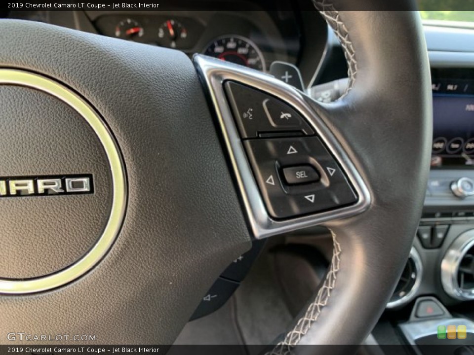 Jet Black Interior Steering Wheel for the 2019 Chevrolet Camaro LT Coupe #134228736