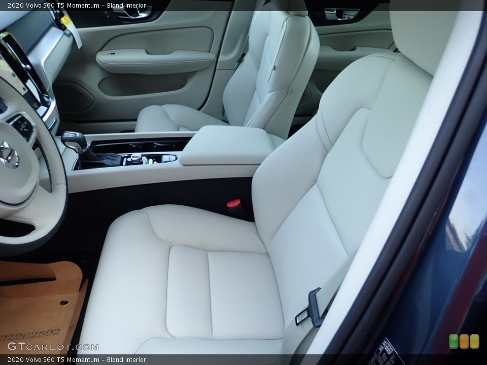 Blond Interior Front Seat for the 2020 Volvo S60 T5 Momentum #134239749