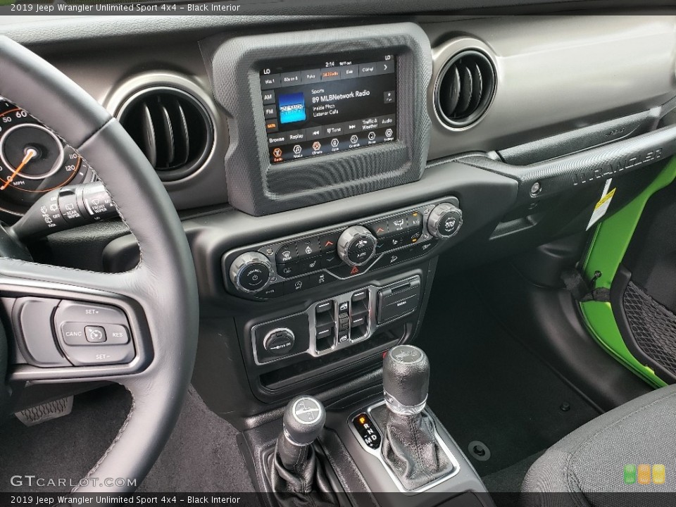 Black Interior Controls for the 2019 Jeep Wrangler Unlimited Sport 4x4 #134246271