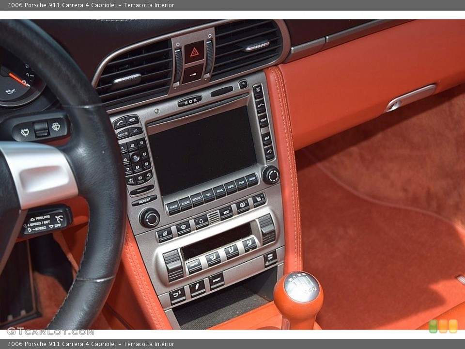 Terracotta Interior Controls for the 2006 Porsche 911 Carrera 4 Cabriolet #134250736