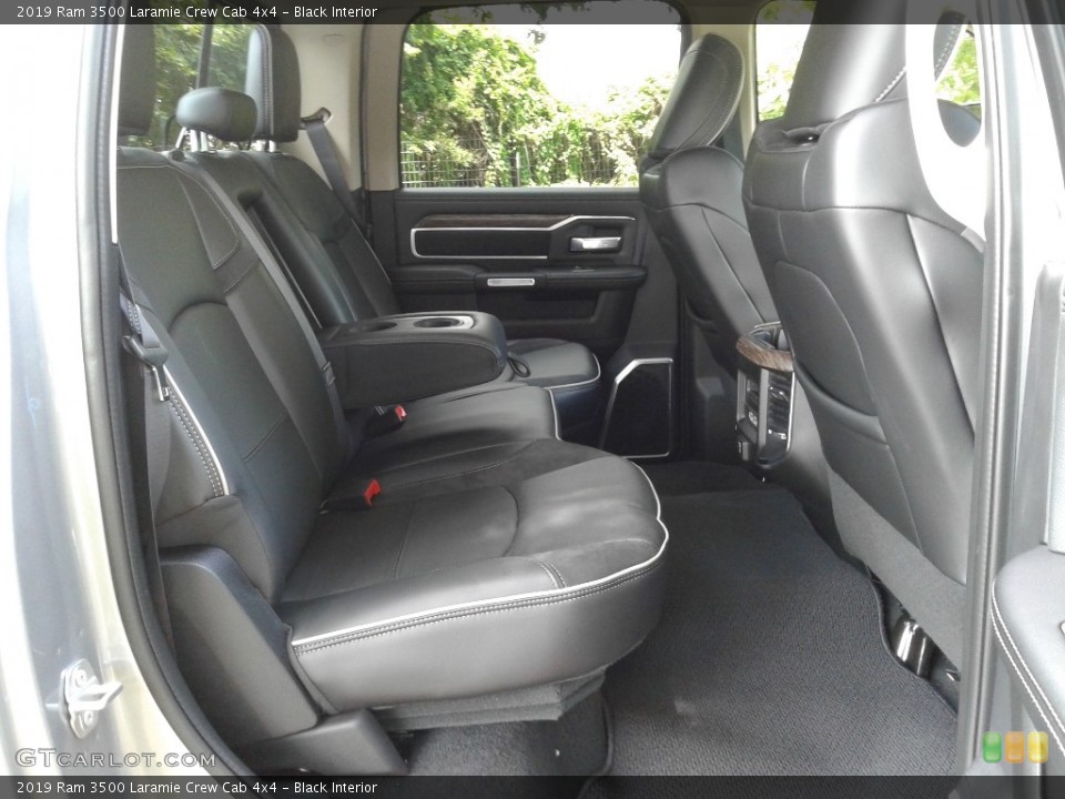 Black Interior Rear Seat for the 2019 Ram 3500 Laramie Crew Cab 4x4 #134253124
