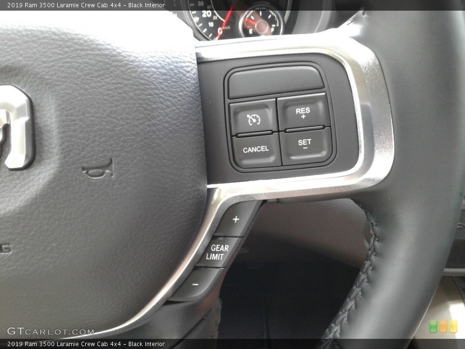 Black Interior Steering Wheel for the 2019 Ram 3500 Laramie Crew Cab 4x4 #134253235
