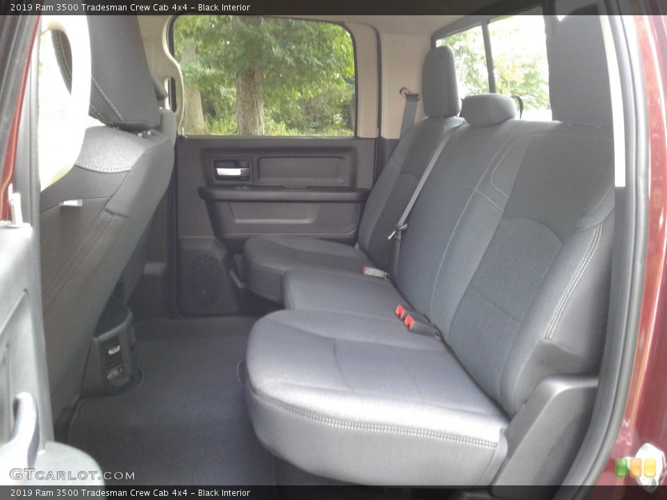 Black Interior Rear Seat for the 2019 Ram 3500 Tradesman Crew Cab 4x4 #134253964
