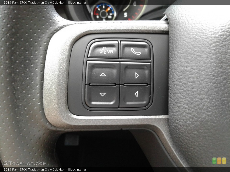 Black Interior Steering Wheel for the 2019 Ram 3500 Tradesman Crew Cab 4x4 #134254084