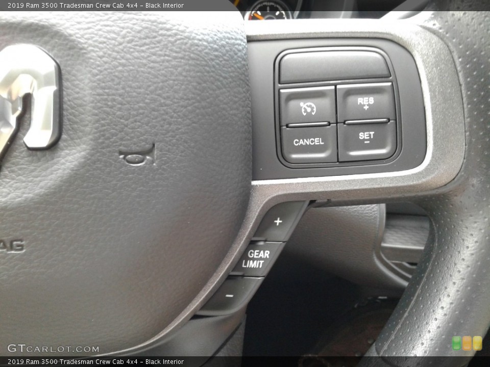 Black Interior Steering Wheel for the 2019 Ram 3500 Tradesman Crew Cab 4x4 #134254114