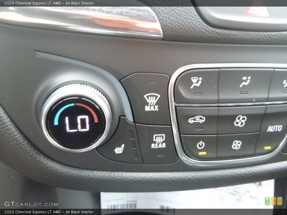 Jet Black Interior Controls for the 2020 Chevrolet Equinox LT AWD #134258998