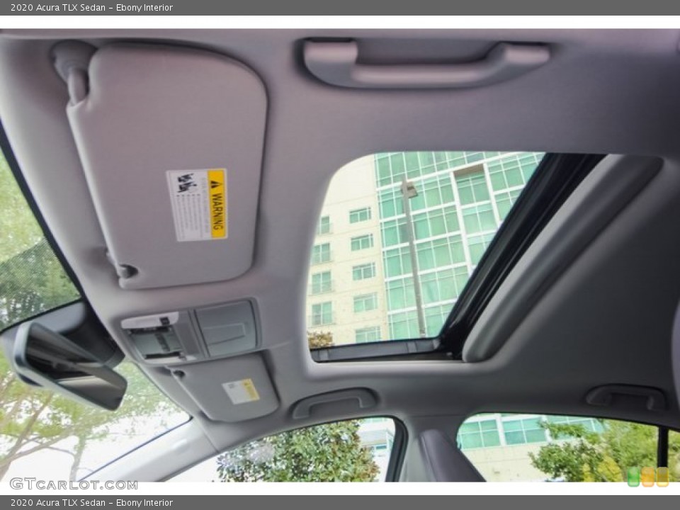 Ebony Interior Sunroof for the 2020 Acura TLX Sedan #134263612