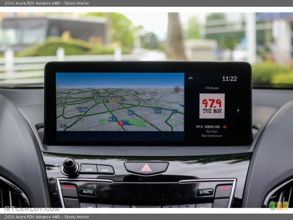 Ebony Interior Navigation for the 2020 Acura RDX Advance AWD #134264180