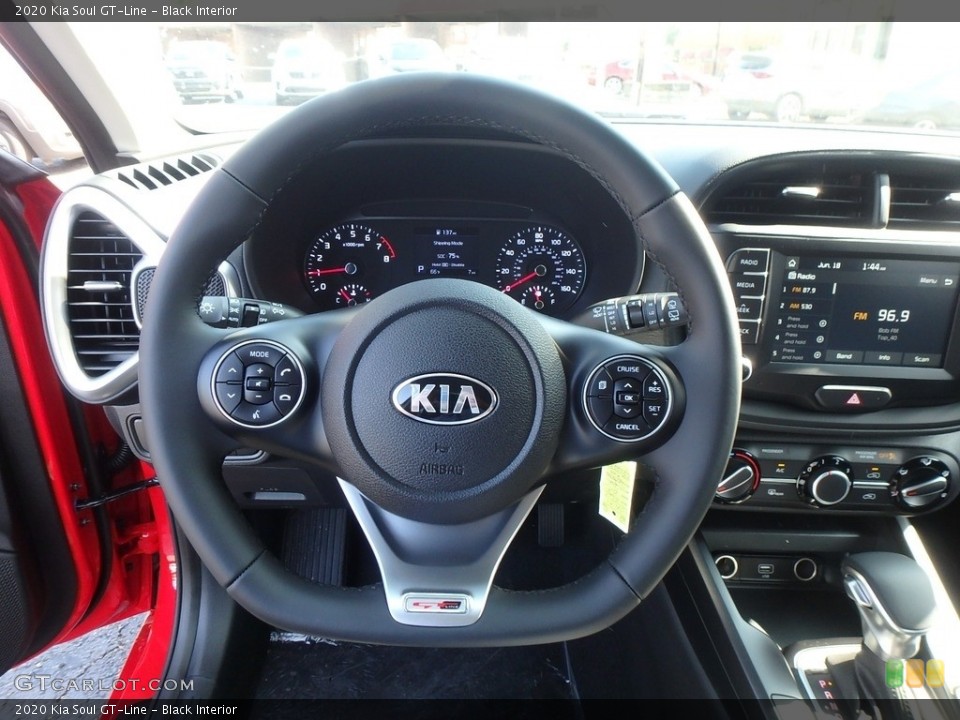 Black Interior Steering Wheel for the 2020 Kia Soul GT-Line #134275063