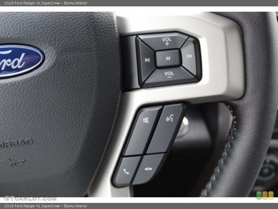 Ebony Interior Steering Wheel for the 2019 Ford Ranger XL SuperCrew #134277664
