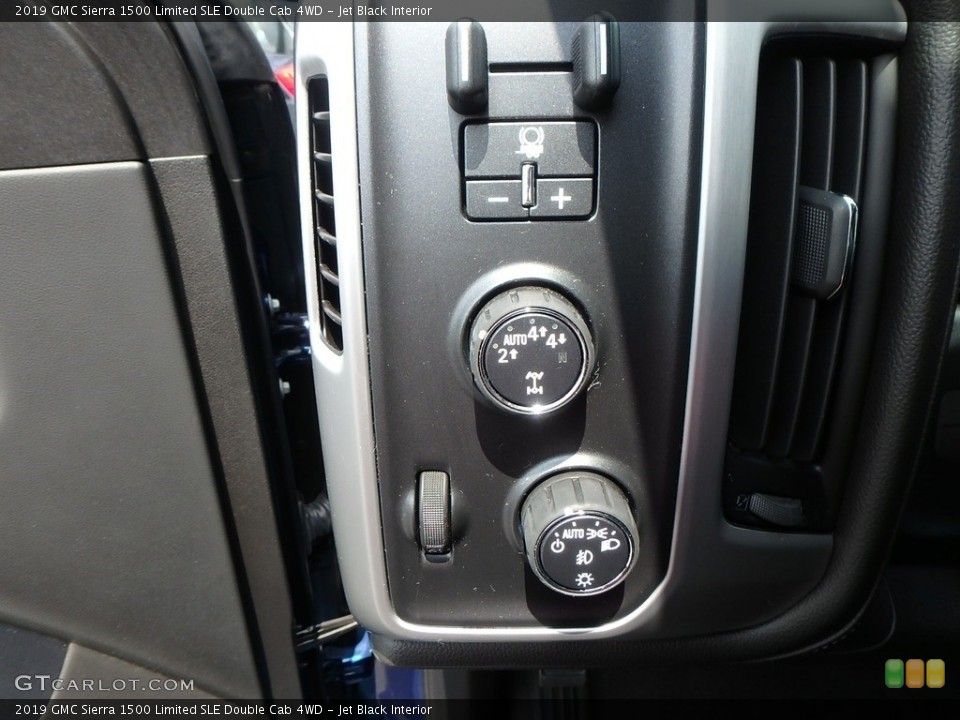 Jet Black Interior Controls for the 2019 GMC Sierra 1500 Limited SLE Double Cab 4WD #134281810