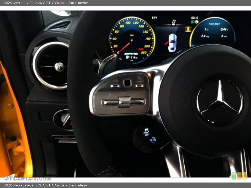 Black Interior Steering Wheel for the 2020 Mercedes-Benz AMG GT C Coupe #134288692