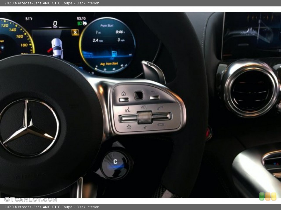 Black Interior Steering Wheel for the 2020 Mercedes-Benz AMG GT C Coupe #134288698
