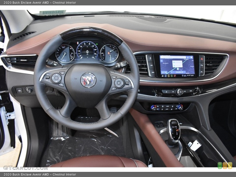 Chestnut Interior Dashboard for the 2020 Buick Enclave Avenir AWD #134293374