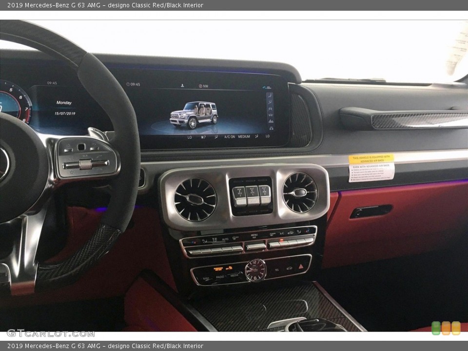 designo Classic Red/Black Interior Controls for the 2019 Mercedes-Benz G 63 AMG #134296053