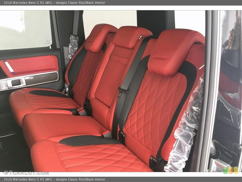 designo Classic Red/Black Interior Rear Seat for the 2019 Mercedes-Benz G 63 AMG #134296452